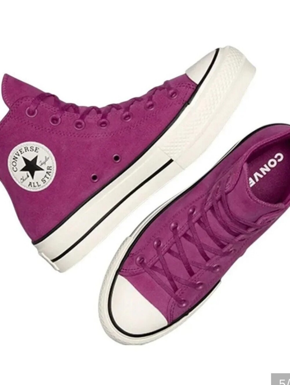 Converse Chuck Taylor Platform High Top Sneakers- Violet